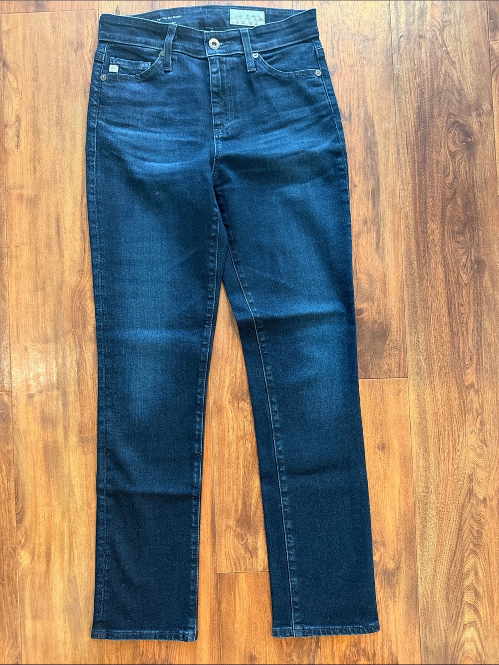 AG Mari high rise slim straight jeans